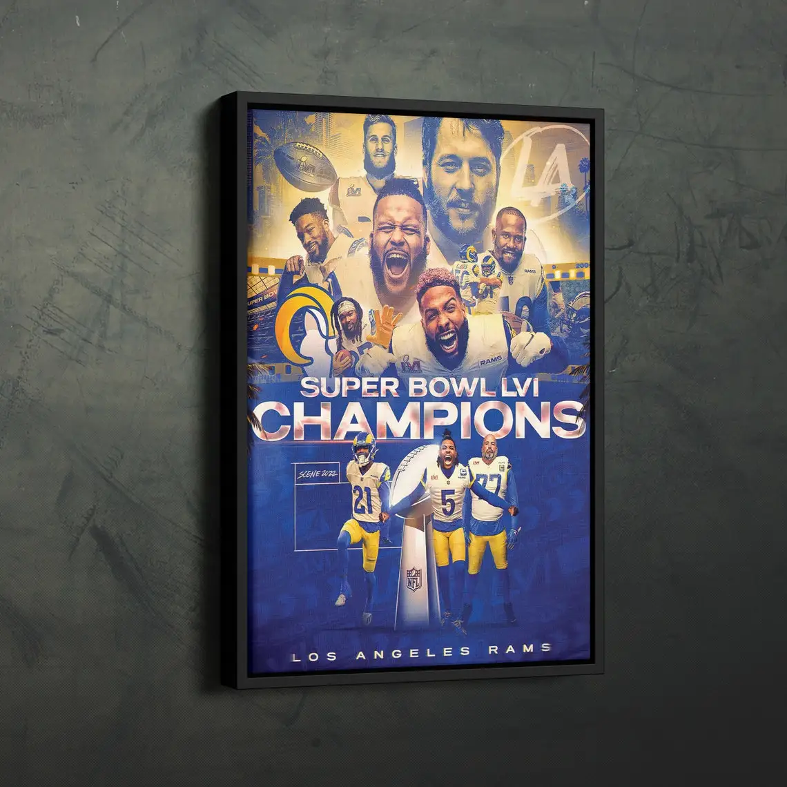 Rugby Finals Posters and Prints Wall Art Canvas Matthew Stafford Odell Beckham JR Celebration 2022 SuperBowl Pictures Home Decor
Rugby Finals Posters and Prints Wall Art Canvas Matthew Stafford Odell Beckham JR Celebration 2022 SuperBowl Pictures Home Decor