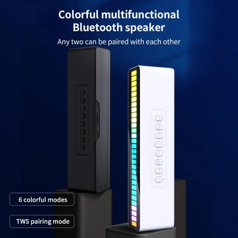 2022 New M8 Atmosphere Rhythm Light Bluetooth-compatible Speaker Colorful RGB Radio TWS Subwoofer
2022 New M8 Atmosphere Rhythm Light Bluetooth-compatible Speaker Colorful RGB Radio TWS Subwoofer