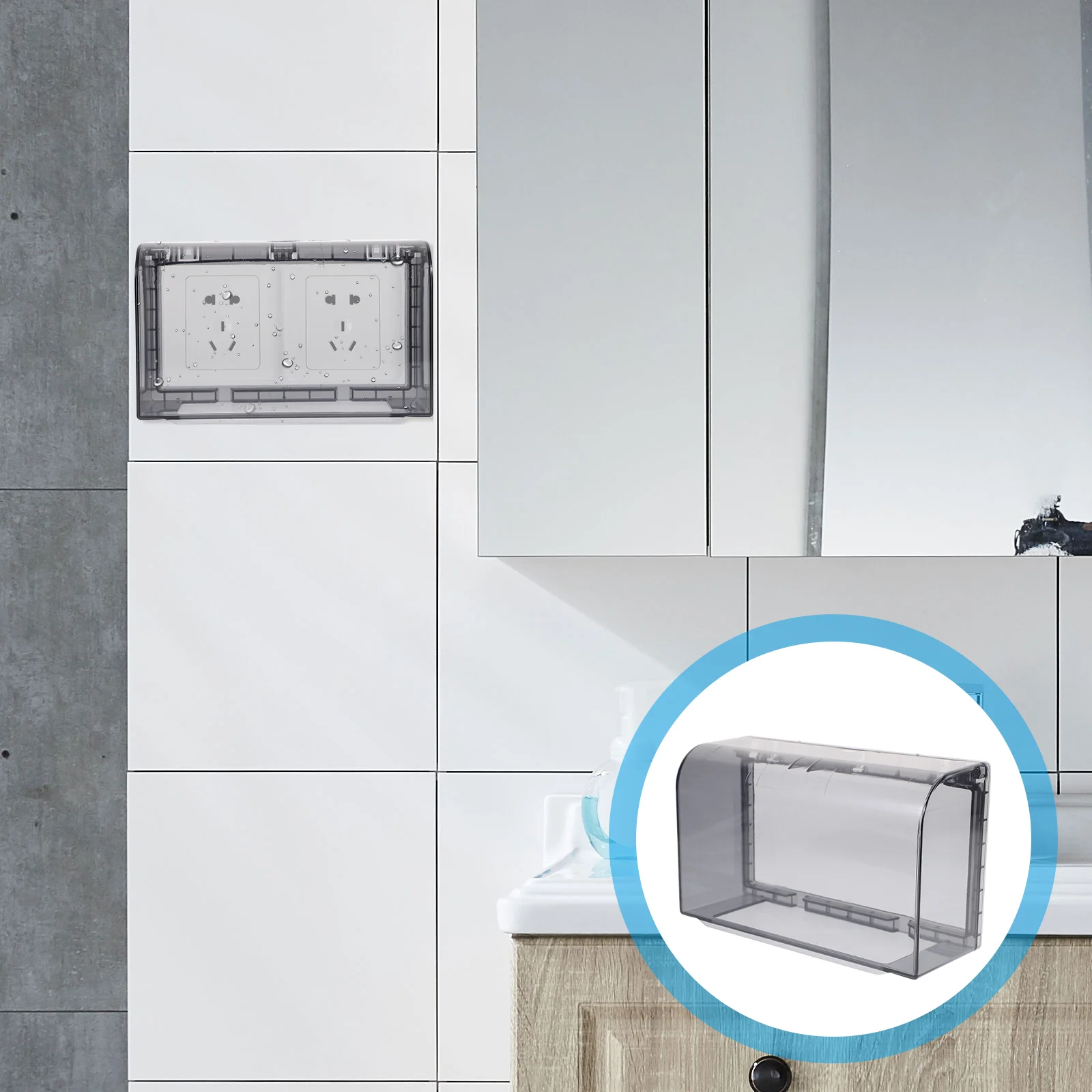 Socket Waterproof Cover Switch Protective Case Splash-proof Box Dustproof Household 
Socket Waterproof Cover Switch Protective Case Splash-proof Box Dustproof Household