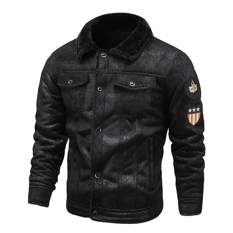 Warm 2023 Leather Autumn Fleece New Thick Jacket Coat Men Winter Outwear Casual Military Bomber Motor Biker Leather Jacket Men
Warm 2023 Leather Autumn Fleece New Thick Jacket Coat Men Winter Outwear Casual Military Bomber Motor Biker Leather Jacket Men