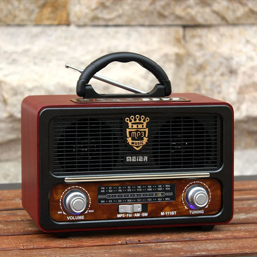 Wooden Retro Radio Portable Wireless Bluetooth Speaker High Fidelity FM Radio Receiver Player USB TF Aux MP3 Subwoofer Boombox
Wooden Retro Radio Portable Wireless Bluetooth Speaker High Fidelity FM Radio Receiver Player USB TF Aux MP3 Subwoofer Boombox