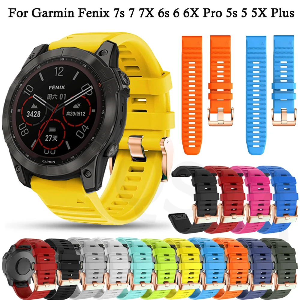 EasyFit Wrist Strap For Garmin Fenix 7 7X 7S 6 6X 6S Pro 5X 5 5S Plus Smartwatch 20 22 26mm Silicone Band Replacement Wristbands
EasyFit Wrist Strap For Garmin Fenix 7 7X 7S 6 6X 6S Pro 5X 5 5S Plus Smartwatch 20 22 26mm Silicone Band Replacement Wristbands