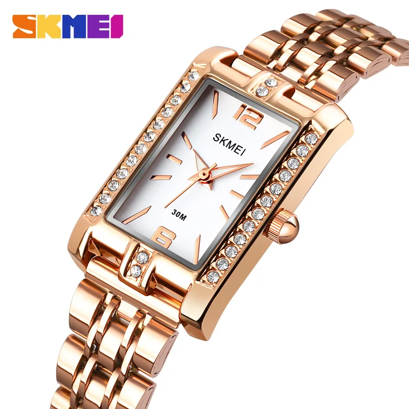 SKMEI Top Brand Luxury Diamond Decoration Ladies Quartz Wristwatch Fashion Female Clock Elegant Dress Women Watches Montre Femme
SKMEI Top Brand Luxury Diamond Decoration Ladies Quartz Wristwatch Fashion Female Clock Elegant Dress Women Watches Montre Femme
