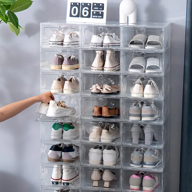 6pcs Storage Organizer Foldable Stackable Box Rack Cupboard Shoe Shoes Plastic Drawer Thickened Containers Shoe Transparent Case
6pcs Storage Organizer Foldable Stackable Box Rack Cupboard Shoe Shoes Plastic Drawer Thickened Containers Shoe Transparent Case