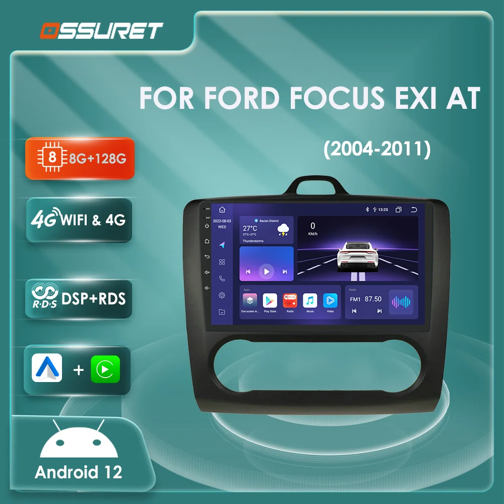 2din Car radio Android For Ford Focus EXI AT 2004 2005-2009 2010 2011 Multimedia Video player GPS Navi Stereo 4G WIFI BT Carplay
2din Car radio Android For Ford Focus EXI AT 2004 2005-2009 2010 2011 Multimedia Video player GPS Navi Stereo 4G WIFI BT Carplay