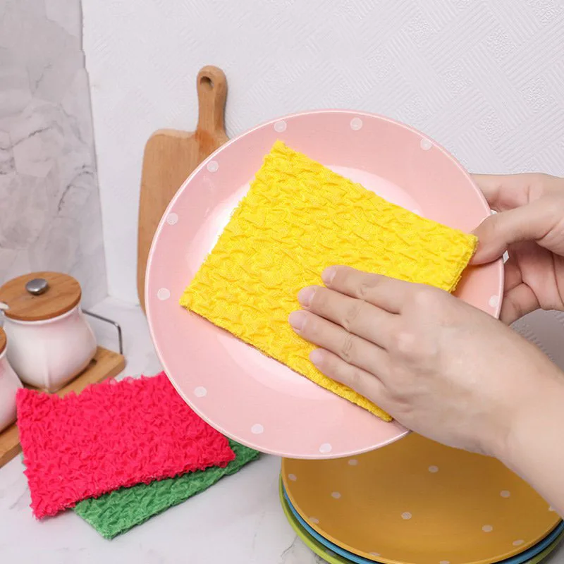 2Pcs/Bag Anti-grease Dish Cloth Washing Towel Pot Dish Magic Scouring Pad Cleaning Rags Household Kitchen Cleaning Random Color
2Pcs/Bag Anti-grease Dish Cloth Washing Towel Pot Dish Magic Scouring Pad Cleaning Rags Household Kitchen Cleaning Random Color