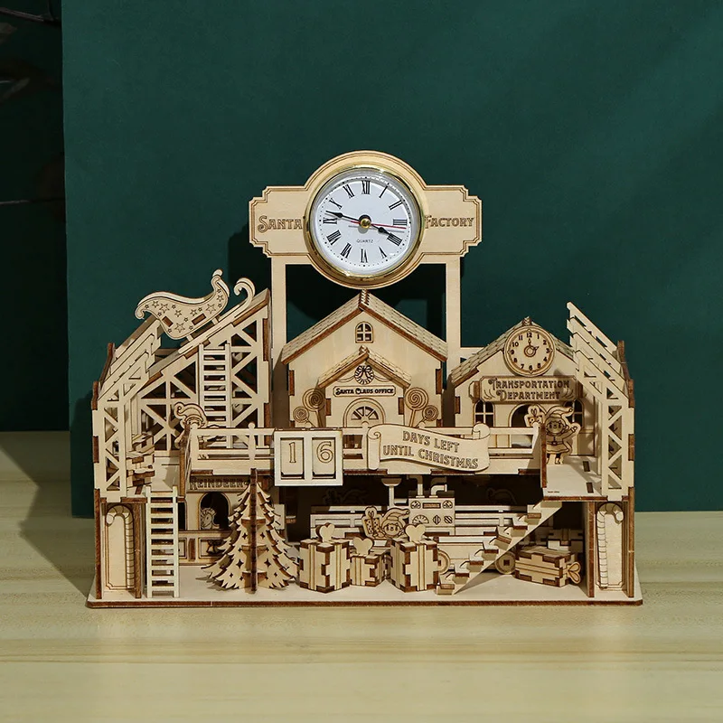 Wooden Santa's Factory 3D Puzzle Car Toy Assembly Locomotive Model Building Kits for Children Kids Birthday Gift MT-0023
Wooden Santa's Factory 3D Puzzle Car Toy Assembly Locomotive Model Building Kits for Children Kids Birthday Gift MT-0023