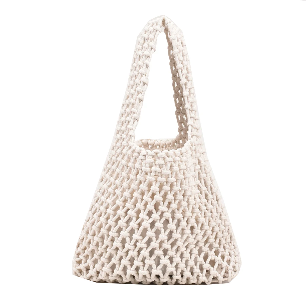Cotton Thread Handbags Straw Woven Hollow Net Shopping Bag Female Summer Portable Beach Vacation Ladies Coin Purses
Cotton Thread Handbags Straw Woven Hollow Net Shopping Bag Female Summer Portable Beach Vacation Ladies Coin Purses