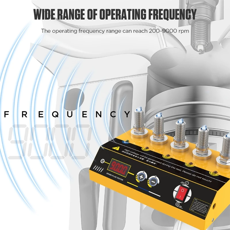 Professional Ignition Test Spark Plug Tester Ignition System SPT360 Adjustable Five-Hole SPT360 Ignition Plug Analyzer
Professional Ignition Test Spark Plug Tester Ignition System SPT360 Adjustable Five-Hole SPT360 Ignition Plug Analyzer