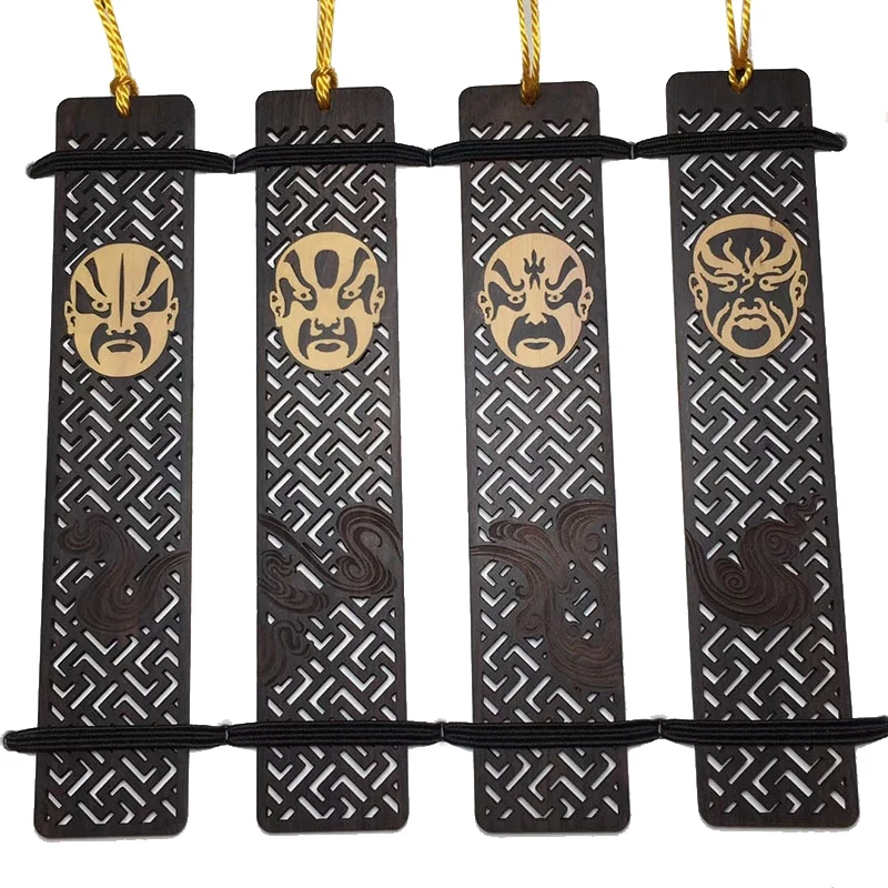 4 шт., деревянные закладки для книг в стиле ретро 
4 шт., деревянные закладки для книг в стиле ретро