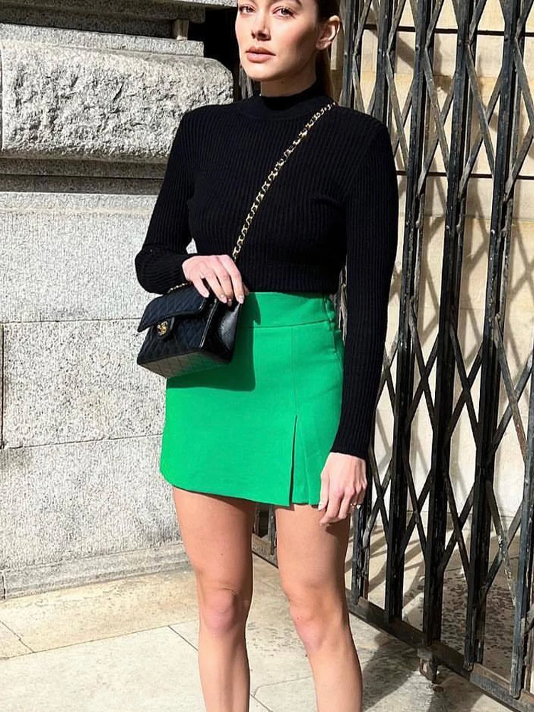 PB&ZA3013525 Women 2022 New Chic Fashion Split design Shorts Skirts Vintage High Waist Side Zipper Female Skorts Mujer 3013/525
PB&ZA3013525 Women 2022 New Chic Fashion Split design Shorts Skirts Vintage High Waist Side Zipper Female Skorts Mujer 3013/525