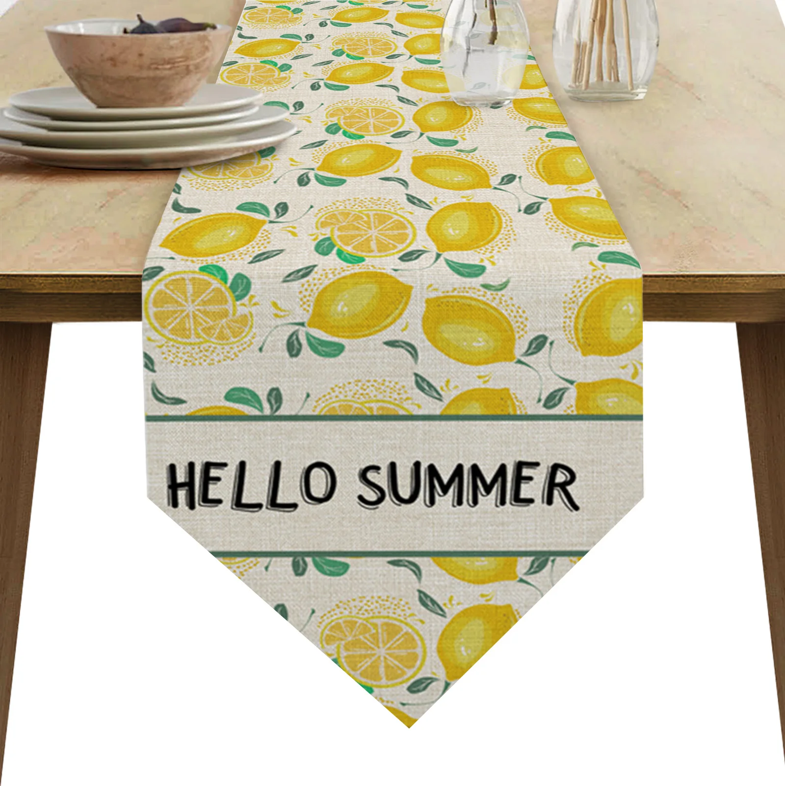 Summer Lemon Leaves Modern Table Runners Holiday Party Wedding Decor Tablecloth Living Room Dining Table Accessories
Summer Lemon Leaves Modern Table Runners Holiday Party Wedding Decor Tablecloth Living Room Dining Table Accessories