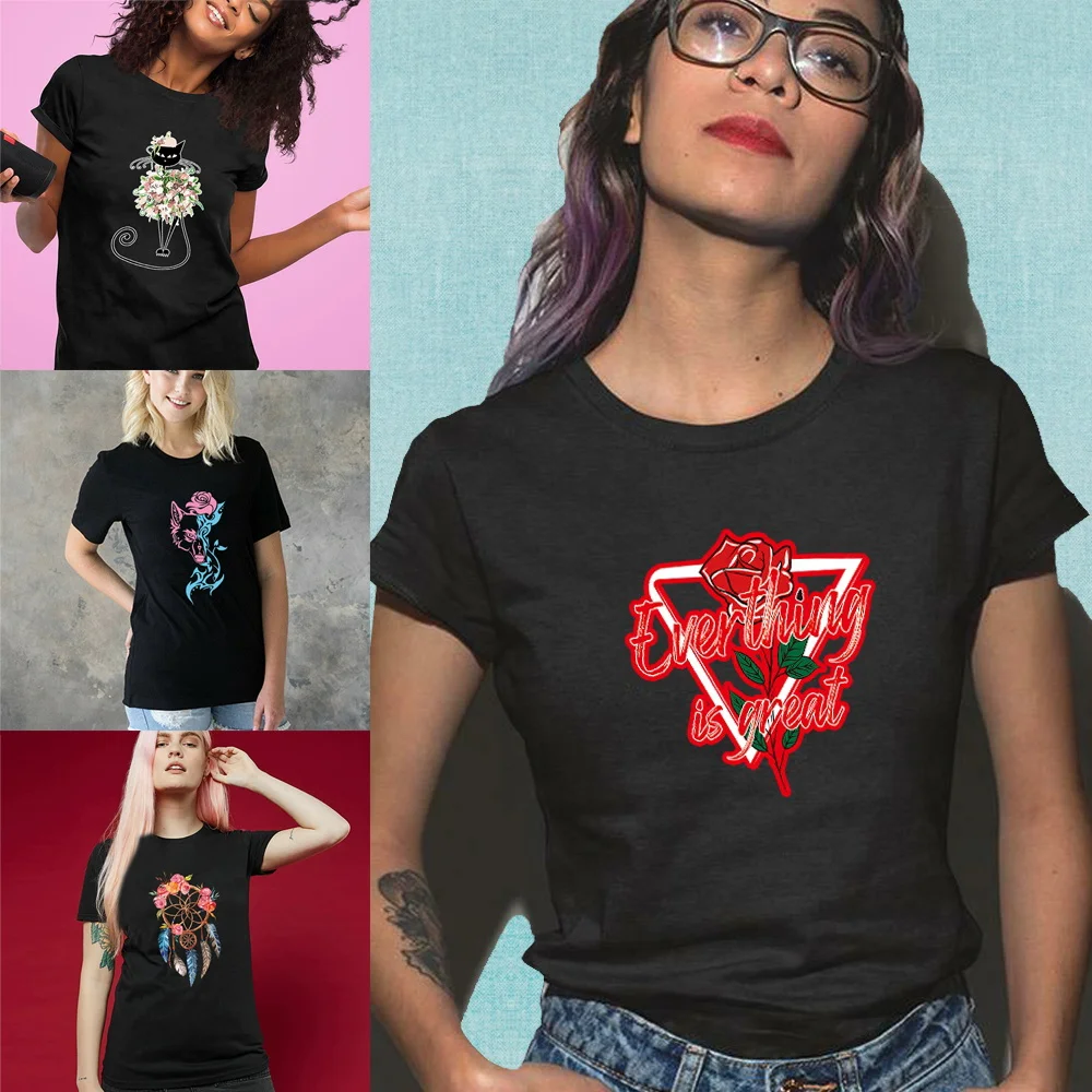2022 Summer T-shirts New Short Sleeve Women Fashion Clothing Color Skeleton Printing Tshirt Fashion Commuter Top O-neck Pullover
2022 Summer T-shirts New Short Sleeve Women Fashion Clothing Color Skeleton Printing Tshirt Fashion Commuter Top O-neck Pullover