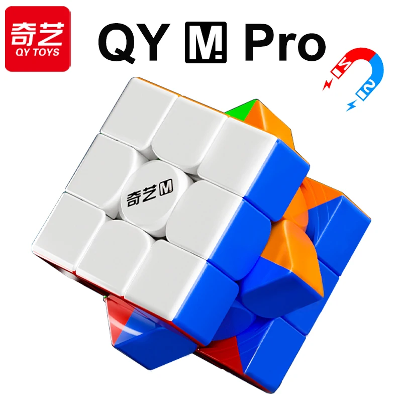 

QiYi M Pro Magnetic Magic Cube 3x3x3 Professional 3x3 QY Speed Puzzle Accessories 3×3 Children's Fidget Toy Original Cubo Magico