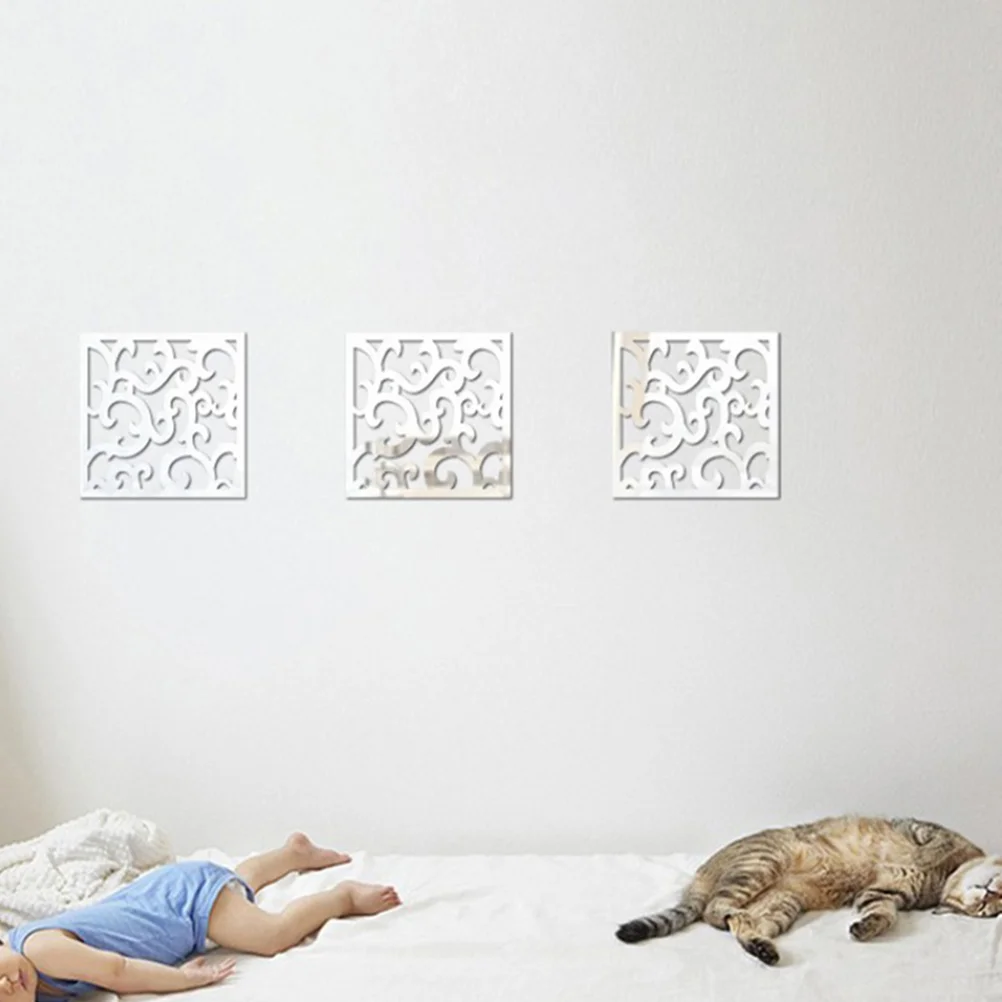 Wall Stickers Decals Removable Mirror Bedroom 3D Decor Acrylic Living Room Bathroom 
Wall Stickers Decals Removable Mirror Bedroom 3D Decor Acrylic Living Room Bathroom