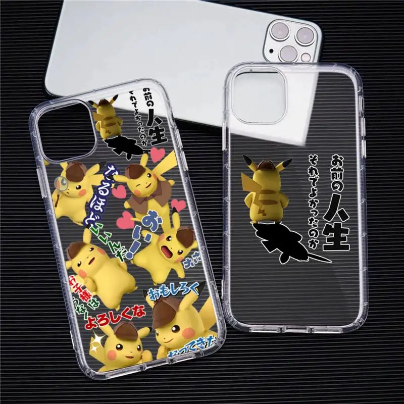 Cute Cartoon Pokemon Pikachu Phone Case For iphone 13 12 11 Pro Max Mini XS Max 8 7 Plus X SE 2020 XR Transparent cover
Cute Cartoon Pokemon Pikachu Phone Case For iphone 13 12 11 Pro Max Mini XS Max 8 7 Plus X SE 2020 XR Transparent cover