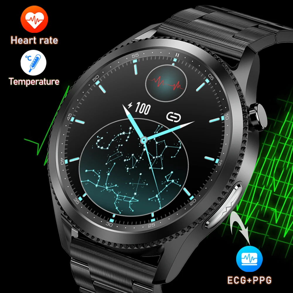2023 New Smart Watch Men ECG+PPG Temperature Blood Oxygen Heart Rate Monitor Smartwatch Blood Pressure Healthy Medical Clock+Box
2023 New Smart Watch Men ECG+PPG Temperature Blood Oxygen Heart Rate Monitor Smartwatch Blood Pressure Healthy Medical Clock+Box