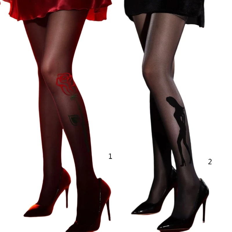 Women Sexy Translucent Tights Stockings Rose Printed Flocking Pantyhose Female Elastic Hosiery Slimming Legging Seamless
Women Sexy Translucent Tights Stockings Rose Printed Flocking Pantyhose Female Elastic Hosiery Slimming Legging Seamless