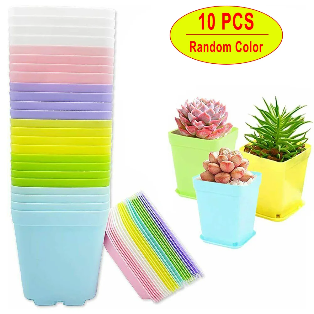 10PCS Flower Pots Plant Pot Nursery Flower Pots Succulents Planter Pots Garden Plant Pot With Tray Garden Tools
10PCS Flower Pots Plant Pot Nursery Flower Pots Succulents Planter Pots Garden Plant Pot With Tray Garden Tools