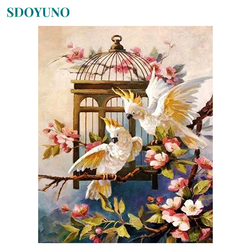 SDOYUNO Interior Painting by numbers Unframe Canvas painting Parrot Scenery DIY Drawing by numbers Adults crafts Home decor
SDOYUNO Interior Painting by numbers Unframe Canvas painting Parrot Scenery DIY Drawing by numbers Adults crafts Home decor