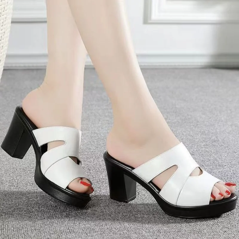 Women's Mules Summer Shoes Vintage Women's Block Heel Shoes Peep Toe Dress Ladies Heeled Slippers Platform Chunky Heel Sandals
Women's Mules Summer Shoes Vintage Women's Block Heel Shoes Peep Toe Dress Ladies Heeled Slippers Platform Chunky Heel Sandals