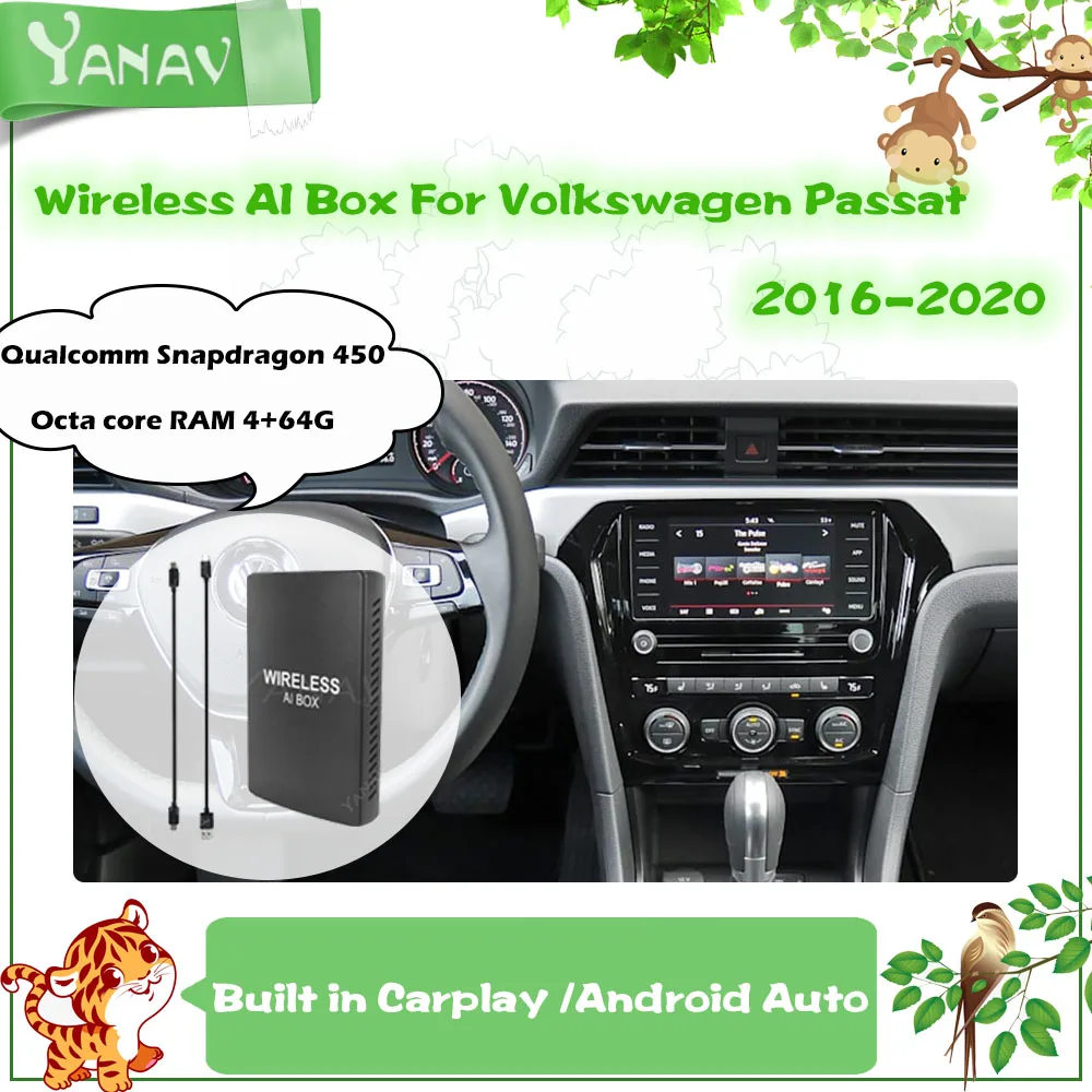 Android Wireless AI Box For Volkswagen Passat / Passat Variant 2016-2020 Qualcomm Plug and Play Car Smart Box CarPlay Google
Android Wireless AI Box For Volkswagen Passat / Passat Variant 2016-2020 Qualcomm Plug and Play Car Smart Box CarPlay Google