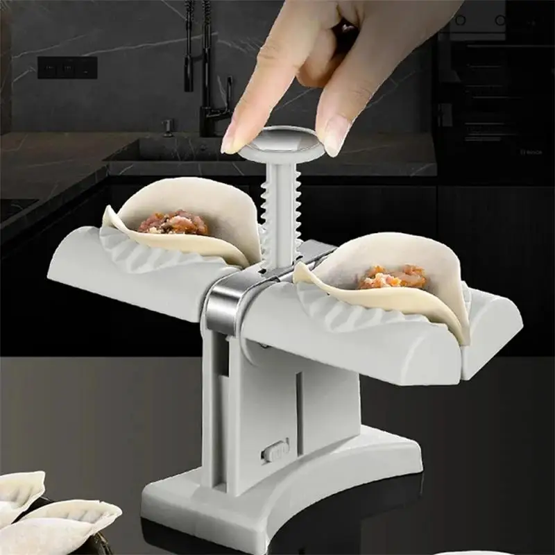 Fully Automatic Dumpling Machine Double Head Press Dumplings Mold Diy Pancake Dumpling Mould Kitchen Gadgets Accessories
Fully Automatic Dumpling Machine Double Head Press Dumplings Mold Diy Pancake Dumpling Mould Kitchen Gadgets Accessories