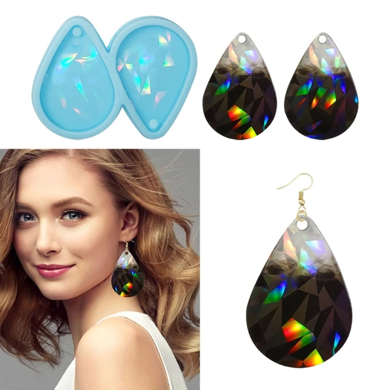 Glossy Silicone Resin Molds Light and Shadow Earrings Mold DIY Pendant Water Drop Jewelry Epoxy Resin Crafting Mold
Glossy Silicone Resin Molds Light and Shadow Earrings Mold DIY Pendant Water Drop Jewelry Epoxy Resin Crafting Mold