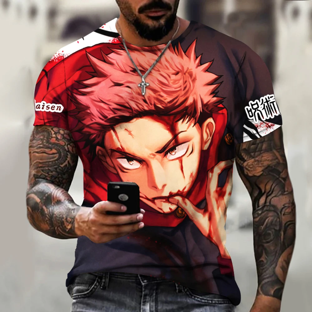 Fashion Summer 3D Jujutsu Kaisen Print Men's T Shirt O Neck Short Sleeve Casual Breathable Oversized Men's T Shirt Top Mens
Fashion Summer 3D Jujutsu Kaisen Print Men's T Shirt O Neck Short Sleeve Casual Breathable Oversized Men's T Shirt Top Mens