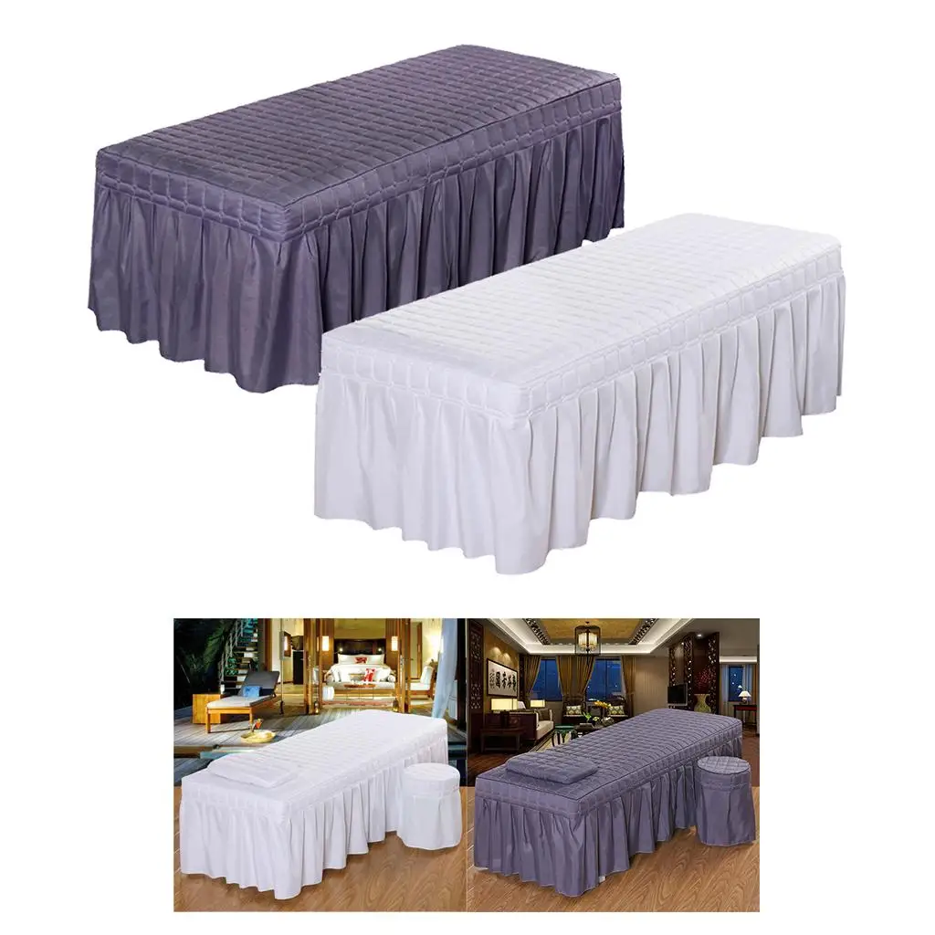 2x Table Bed Skirt Valance Sheet Stool Cover for Beauty Salon 2 Colors-190x80cm
2x Table Bed Skirt Valance Sheet Stool Cover for Beauty Salon 2 Colors-190x80cm