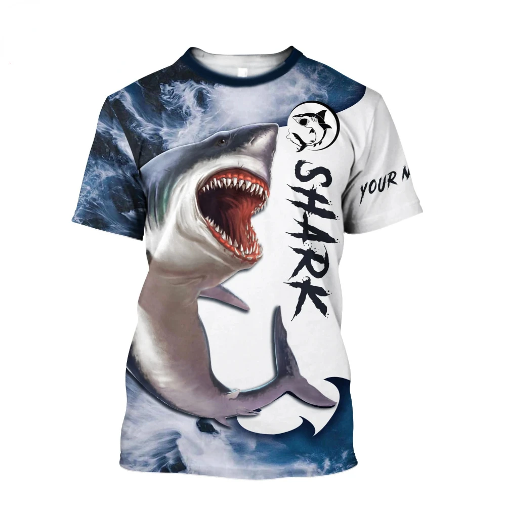 Men's summer fashion T-shirt, personalized named shirt, 3D shark pattern, Harajuku, informal, neutral, large short sleeve, 2023
Men's summer fashion T-shirt, personalized named shirt, 3D shark pattern, Harajuku, informal, neutral, large short sleeve, 2023