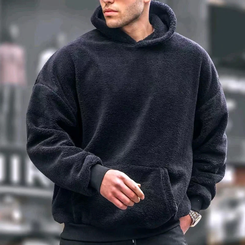 Fashion Loose Long Sleeve Hooded Sweatshirts Men Autumn Casual Fleece Solid Hoodies Top Mens Winter Furry Pullover Hoodie
Fashion Loose Long Sleeve Hooded Sweatshirts Men Autumn Casual Fleece Solid Hoodies Top Mens Winter Furry Pullover Hoodie