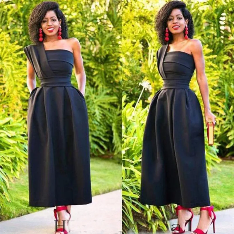 BridalAffair Black Satin Short Prom Dresses Vestido de Festa Simple One Shoulder Party Evening Gowns Robe De Soiree
BridalAffair Black Satin Short Prom Dresses Vestido de Festa Simple One Shoulder Party Evening Gowns Robe De Soiree