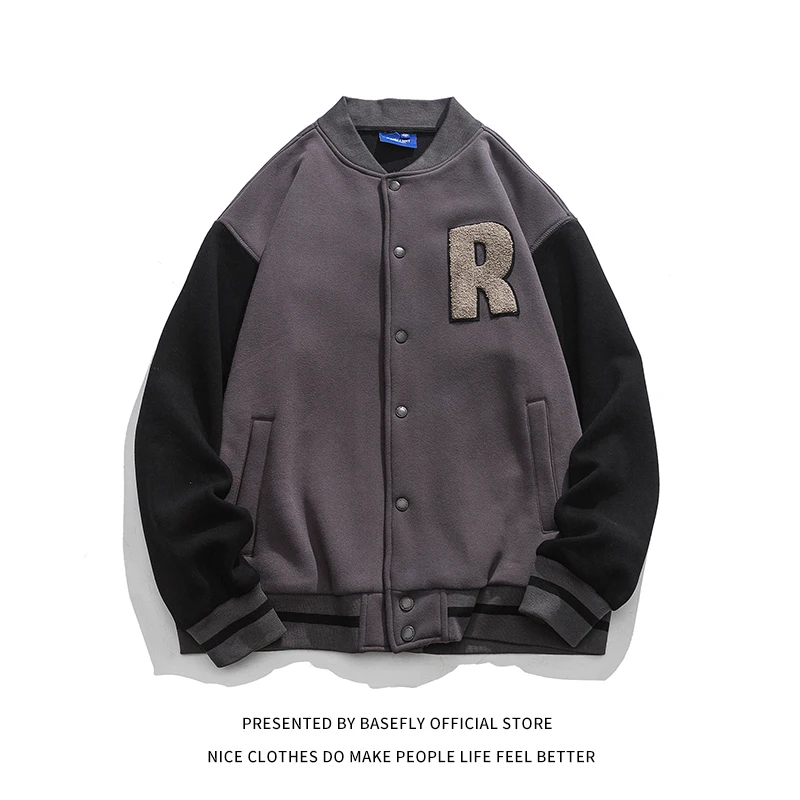 New Arrival Spring Autumn Retro Vintage Letter R Embroid Varsity Jacket Men Baseball Bomber Unisex Women College Casual Street
New Arrival Spring Autumn Retro Vintage Letter R Embroid Varsity Jacket Men Baseball Bomber Unisex Women College Casual Street