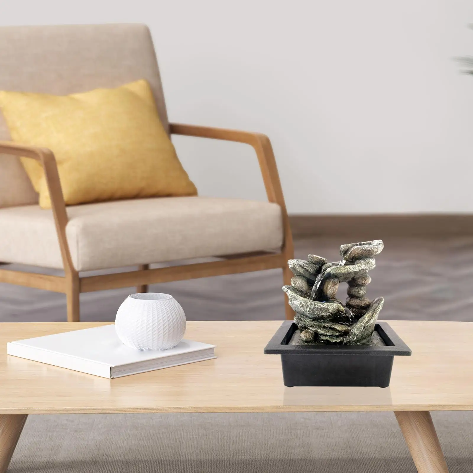 Waterfall Fountains Cascading Stacked Rocks Water Fountain for Home Bedroom Ornament
Waterfall Fountains Cascading Stacked Rocks Water Fountain for Home Bedroom Ornament