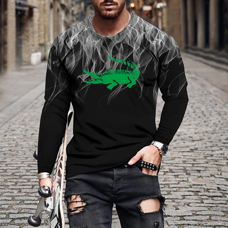 ED4 Cadillac crocodile men's leisure sports long sleeve t-sleeve 3D printed round neck long sleeve pullover shirt
ED4 Cadillac crocodile men's leisure sports long sleeve t-sleeve 3D printed round neck long sleeve pullover shirt