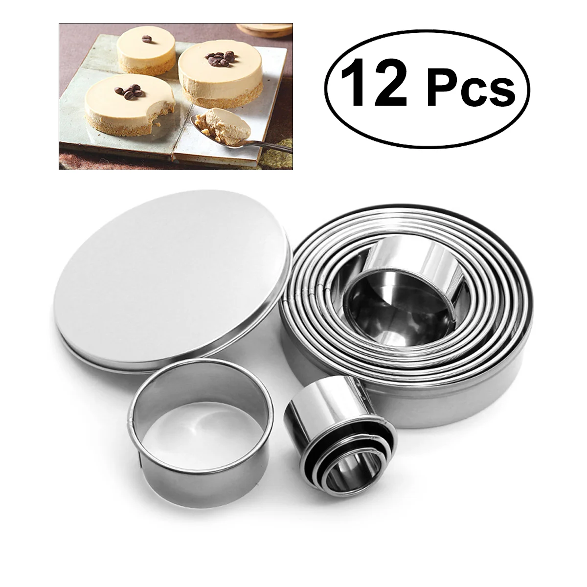 Baking Ring Cake Mold Rings Circle Stainless Molds Mousse Steel Diy Mould Pastry Pan Dessert Mini Small Tart Shaper
Baking Ring Cake Mold Rings Circle Stainless Molds Mousse Steel Diy Mould Pastry Pan Dessert Mini Small Tart Shaper