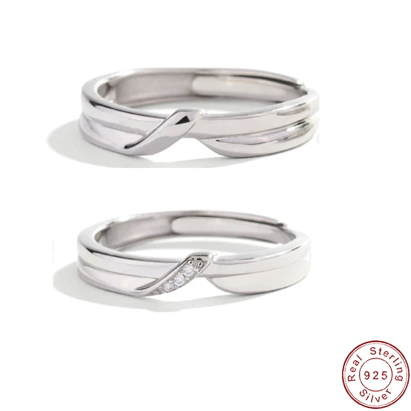 Authentic New Original S925 Sterling Silver Couple Open Ring Korean Style Simple Creative For Women Men Birthday Gift Jewelry
Authentic New Original S925 Sterling Silver Couple Open Ring Korean Style Simple Creative For Women Men Birthday Gift Jewelry