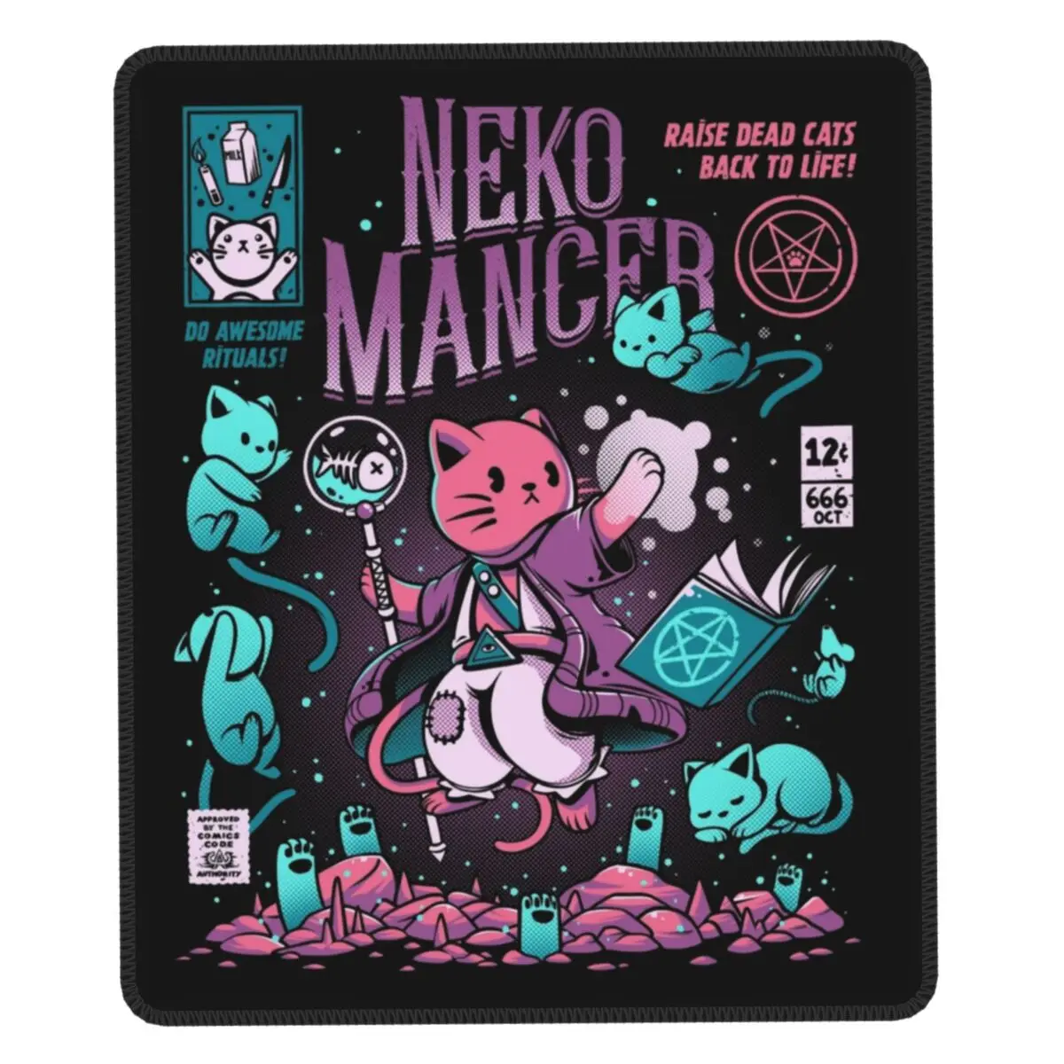 Nekomancer Cat Mousepad Customized PC Gaming Mouse Pad Non-Slip Rubber Base Office Laptop Halloween Comic Cute Kitty Mat
Nekomancer Cat Mousepad Customized PC Gaming Mouse Pad Non-Slip Rubber Base Office Laptop Halloween Comic Cute Kitty Mat