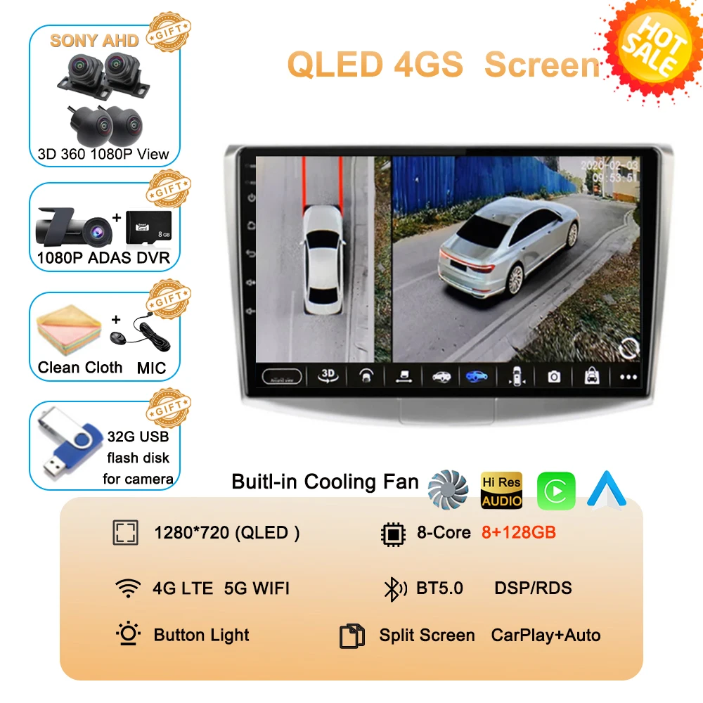 Мультимедийный плеер Android 13 для Volkswagen VW Passat B6 B7 CC 2007-2016 Carplay Авто GPS радио 4G + WIFI QLED 2din 360 камера
Мультимедийный плеер Android 13 для Volkswagen VW Passat B6 B7 CC 2007-2016 Carplay Авто GPS радио 4G + WIFI QLED 2din 360 камера