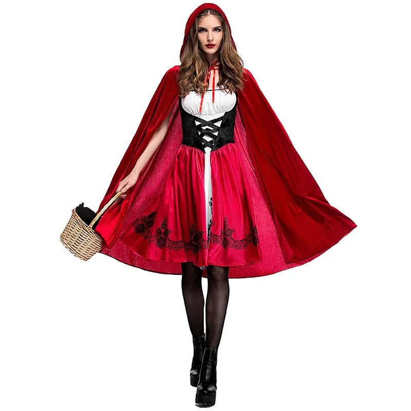 Halloween Cosplay Costumes Little Red Riding Hood Modern Version of Stage Performance Clothing Shawl Adult Girls Cosplay Game
Halloween Cosplay Costumes Little Red Riding Hood Modern Version of Stage Performance Clothing Shawl Adult Girls Cosplay Game