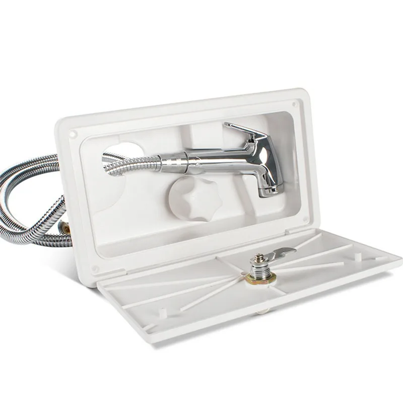 New RV Shower Box Kit With Lock-Includes Shower Faucet Shower Hose Shower Wand Boat Marine Camper Motorhome Caravan
New RV Shower Box Kit With Lock-Includes Shower Faucet Shower Hose Shower Wand Boat Marine Camper Motorhome Caravan