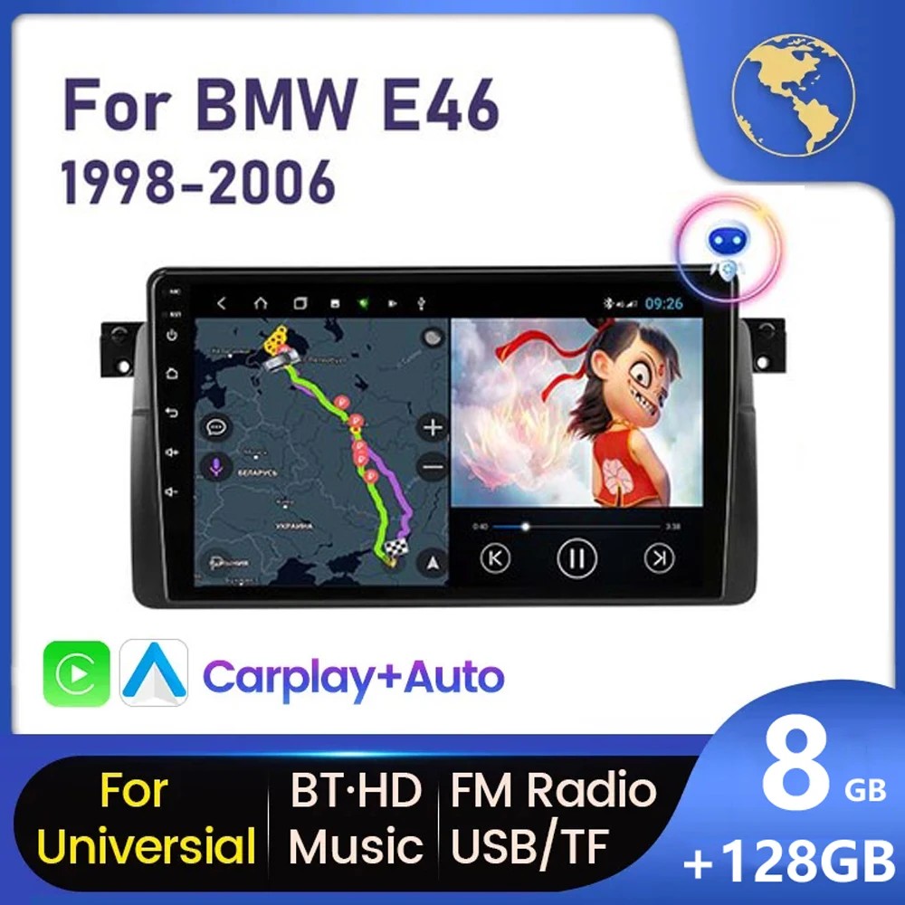 Автомобильный радиоприемник на Android 13 для BMW E46 M3 1998-2006, мультимедийный видеоплеер 2Din, 4G, Wi-Fi, GPS-навигация, беспроводной DVD-плеер для Carplay
Автомобильный радиоприемник на Android 13 для BMW E46 M3 1998-2006, мультимедийный видеоплеер 2Din, 4G, Wi-Fi, GPS-навигация, беспроводной DVD-плеер для Carplay