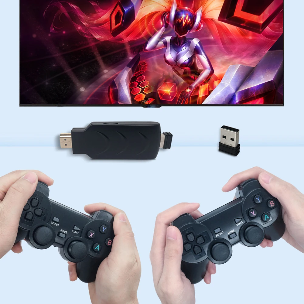 M8 2.4G Gaming System 14000+ Games 2 Wireless Controllers Support 9 Emulators Plug and Play for PS1/FC Gifts for Children Adults
M8 2.4G Gaming System 14000+ Games 2 Wireless Controllers Support 9 Emulators Plug and Play for PS1/FC Gifts for Children Adults