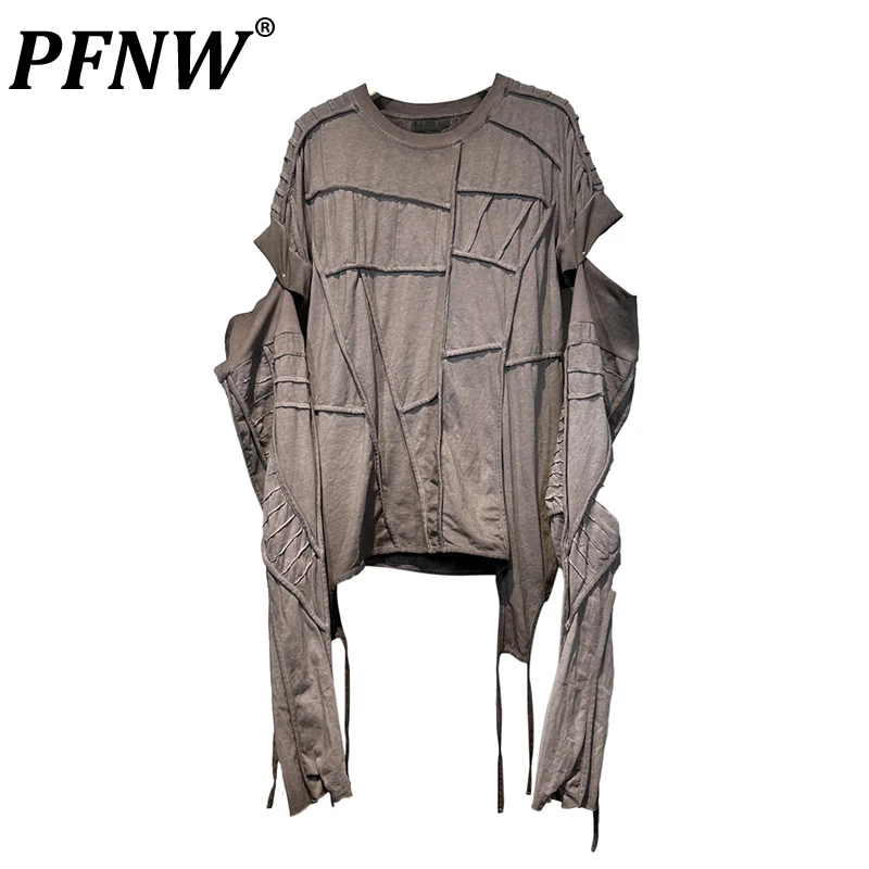 PFNW Autumn New Men's Pioneer Asymmetric Pleated Removable Sleeves T-shirt Fashion Streetwear Avant-garde Versatile Tops 12Z1874
PFNW Autumn New Men's Pioneer Asymmetric Pleated Removable Sleeves T-shirt Fashion Streetwear Avant-garde Versatile Tops 12Z1874