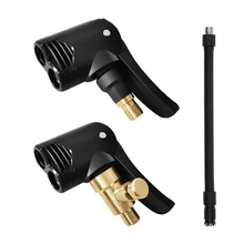 Bicycle air nozzle Brass Portable Inflatable Pump Bike Tire Air Chuck Pump Valve Connector Adapter Bicycle Tyre Wheel Valve part