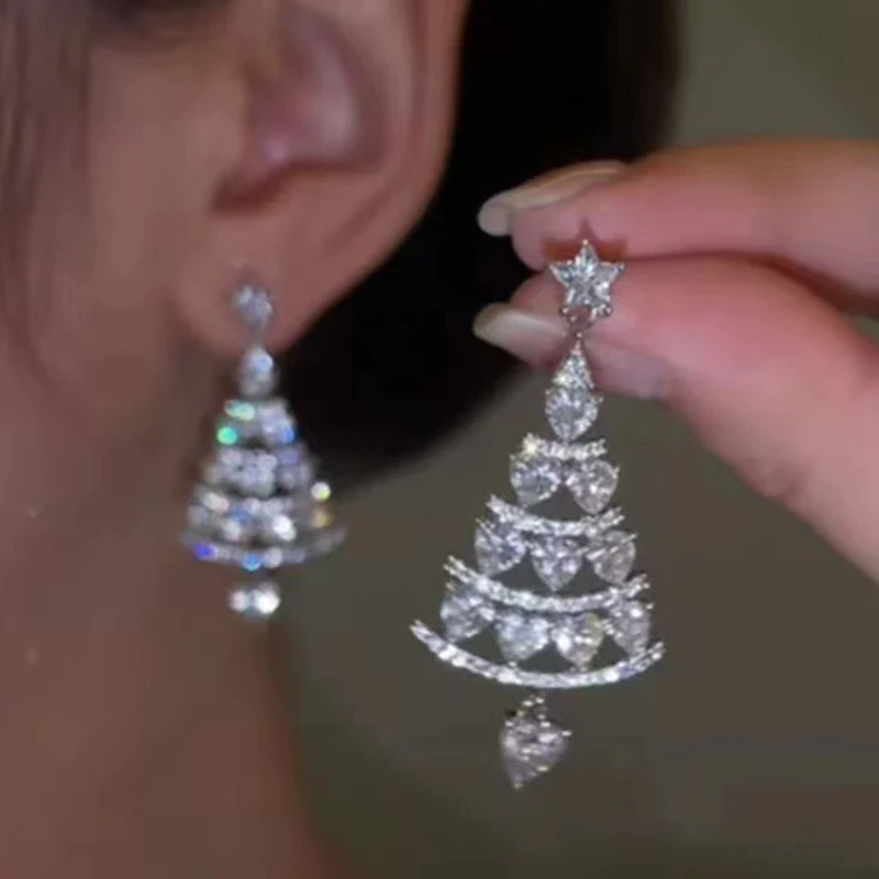 Exquisite Tree Shape Zircon Stone Drop Dangle Earrings for Women Trendy Party Christmas Jewelry Gifts Wholesale
Exquisite Tree Shape Zircon Stone Drop Dangle Earrings for Women Trendy Party Christmas Jewelry Gifts Wholesale