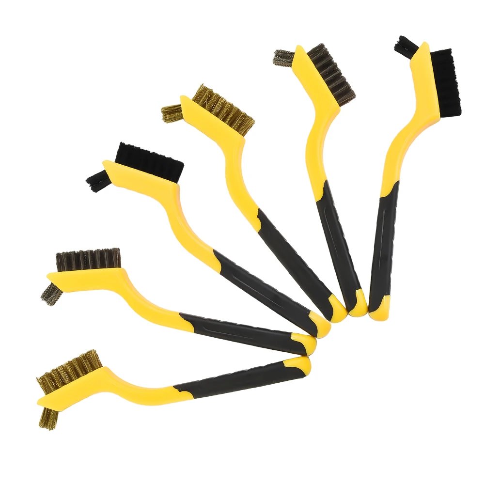6pcs 7Inch Cleaning Brush Set Stainless Steel Brass Nylon Brushes Rust Remover Metal Wire Burring Rust Brush Cleaning Tools
6pcs 7Inch Cleaning Brush Set Stainless Steel Brass Nylon Brushes Rust Remover Metal Wire Burring Rust Brush Cleaning Tools