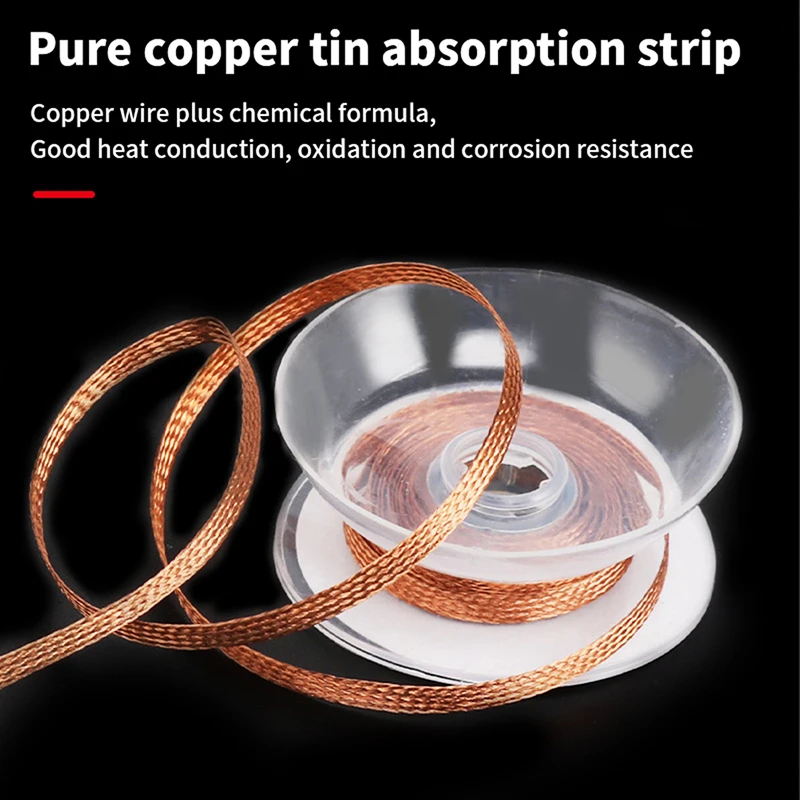

1.5mm/2mm/2.5mm/3mm/3.5mm 1.5M Desoldering Braid Solder Remover Wick Wire Welding Tin Sucker Cable Lead Cord Flux Repair Tools~