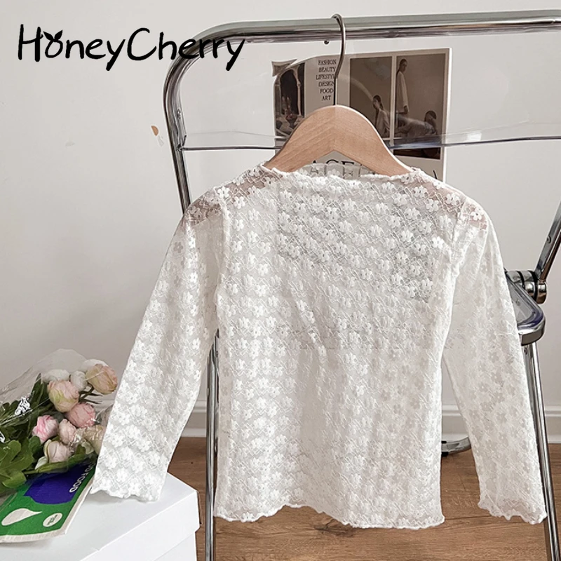 HoneyCherry 2022 spring new girls' mesh lace bottoming shirt top fashion clothes girls clothes
HoneyCherry 2022 spring new girls' mesh lace bottoming shirt top fashion clothes girls clothes
